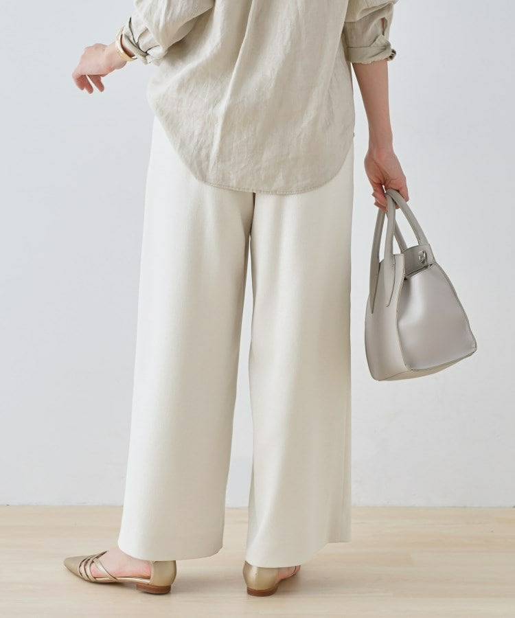 【通勤スーツ】ドライタッチワイドパンツ3