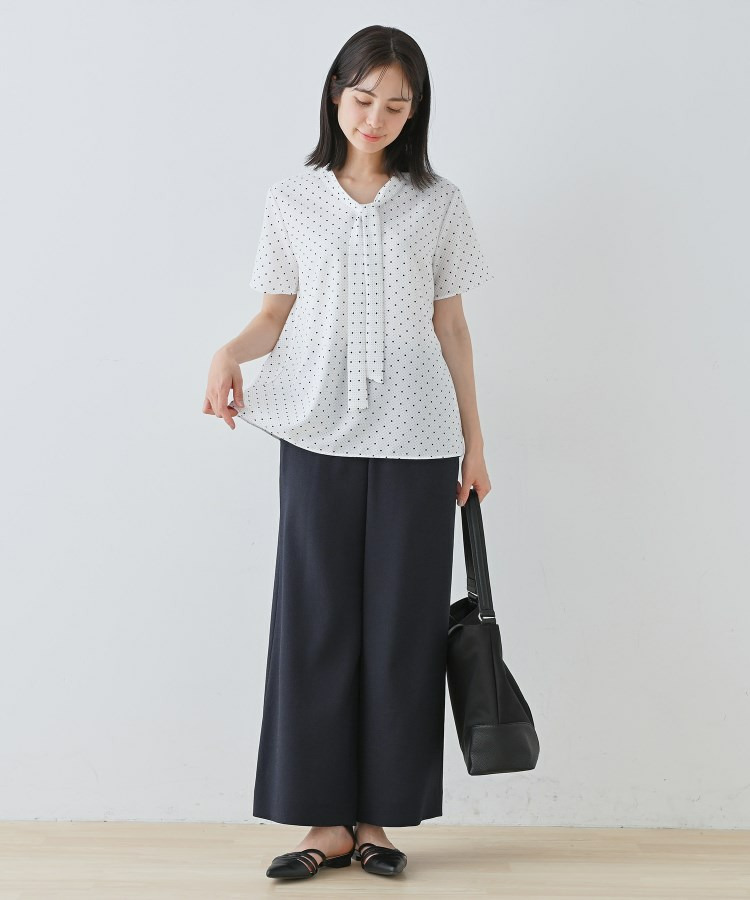 【通勤スーツ】ドライタッチワイドパンツ9