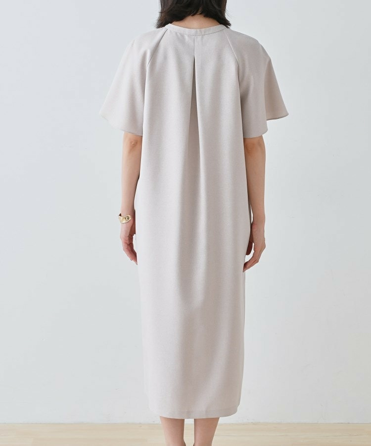 【しわになりにくい】麻調ストレートラインワンピース13