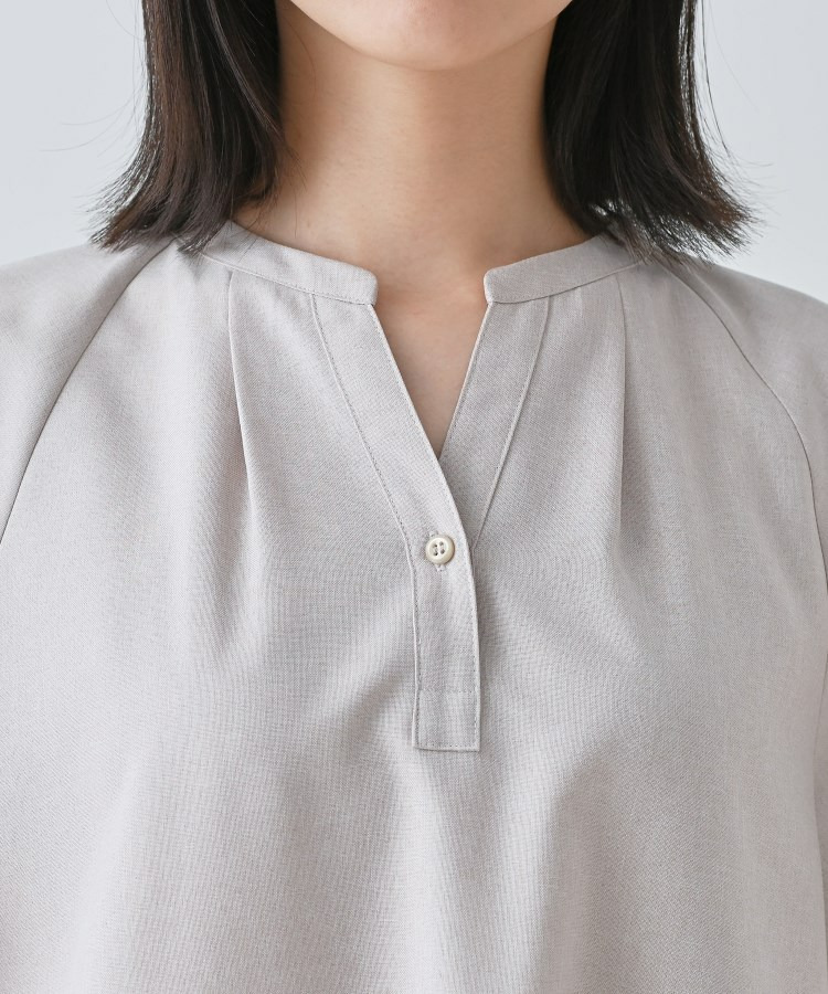 【しわになりにくい】麻調ストレートラインワンピース14