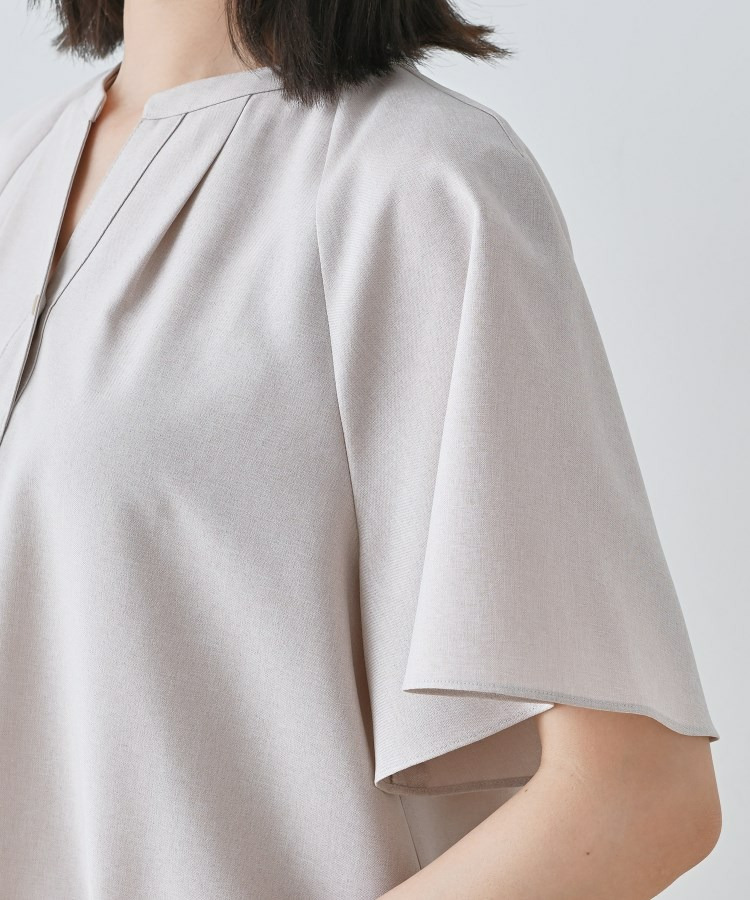 【しわになりにくい】麻調ストレートラインワンピース15