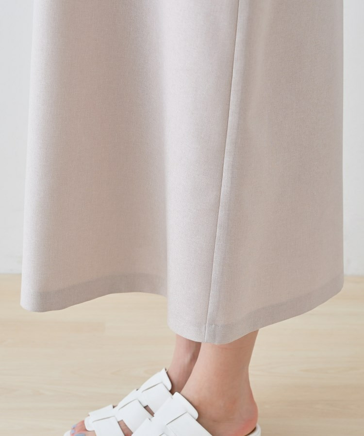 【しわになりにくい】麻調ストレートラインワンピース16