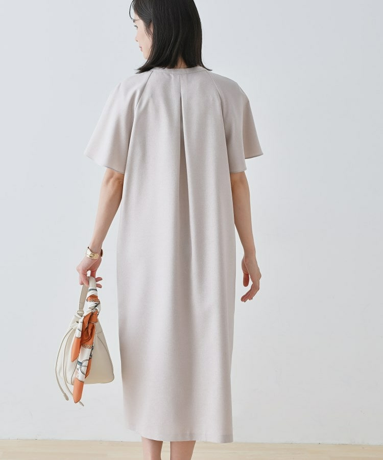【しわになりにくい】麻調ストレートラインワンピース8