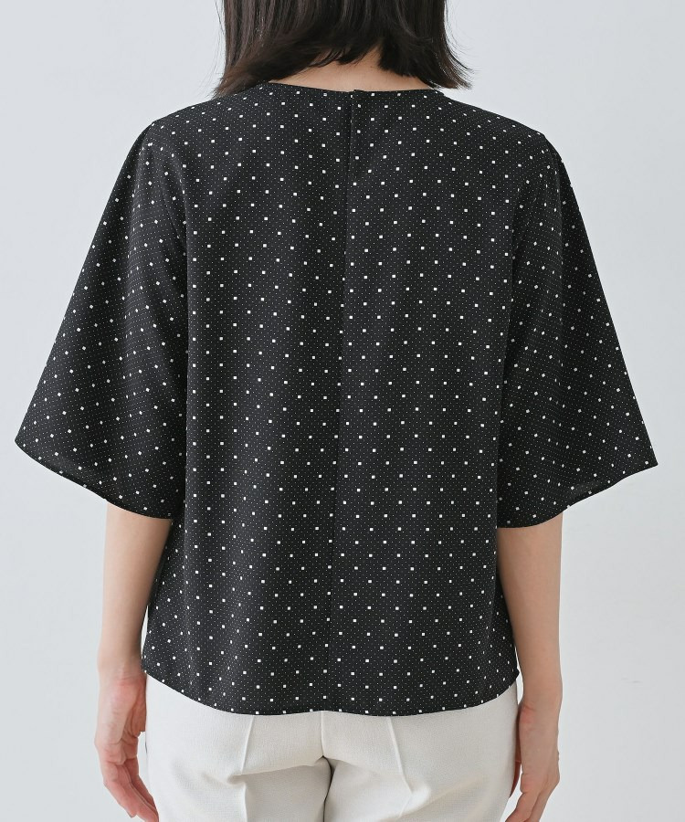 【通勤/きれいめ】柄タックブラウス12