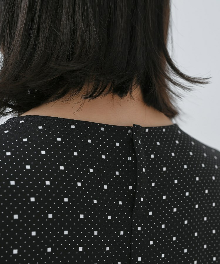 【通勤/きれいめ】柄タックブラウス14