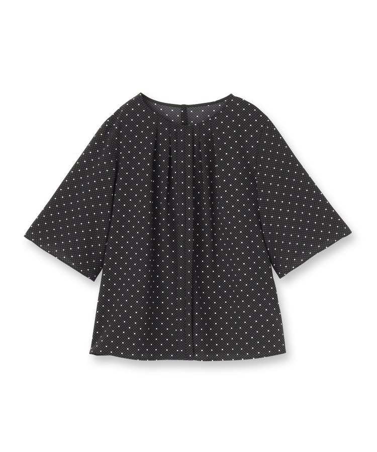 【通勤/きれいめ】柄タックブラウス2