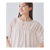 【洗える／体型カバー】シャーリングシアートップス