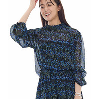 【セットアップ可能】フラワーシフォンブラウス
