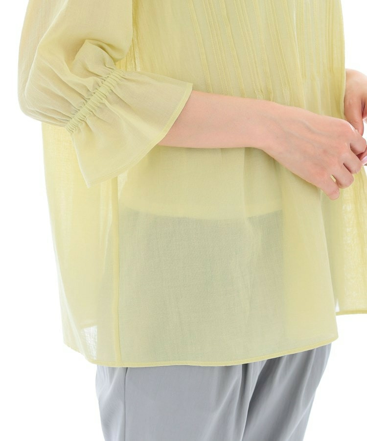 【洗える/コットン】ピンタックシアーブラウス28