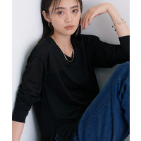 ＜秋SALE！＞ストレッチシアーロングTシャツ
