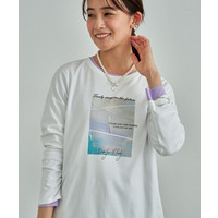 【UVケア】プリントフォトロングTシャツ