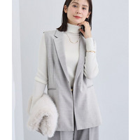 【セットアップ可能】凹凸ストレッチ素材テーラードカラージレジャケット