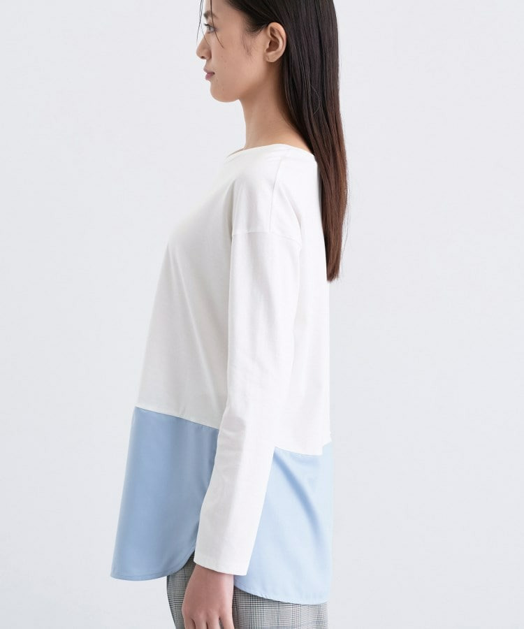 【コットン】シャツ切り替えカットソー26