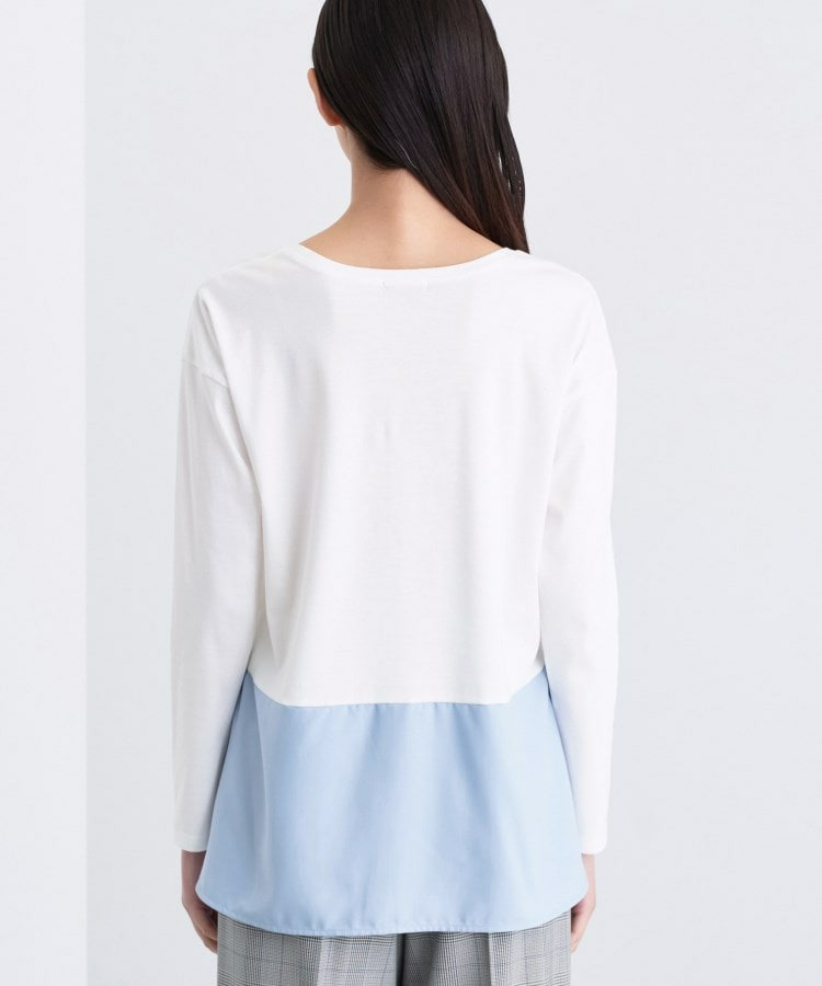 【コットン】シャツ切り替えカットソー27