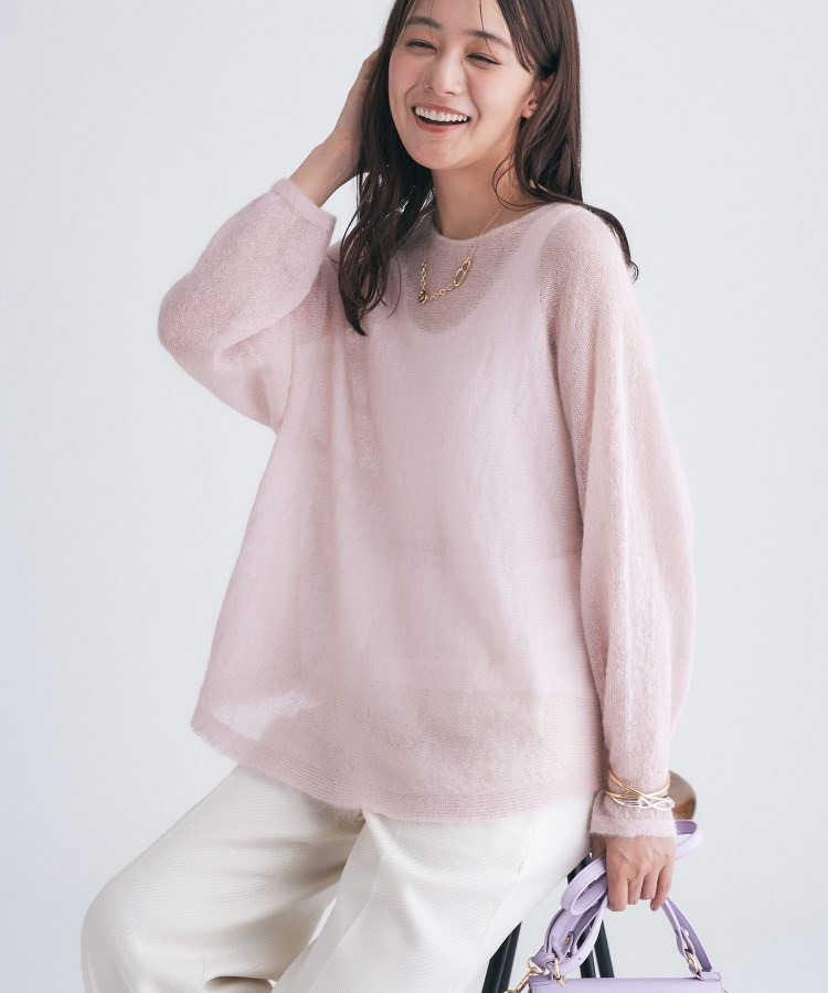 【キッドモヘア素材】ラウンドヘムニット26
