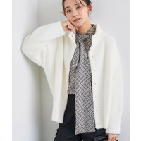 スタンドネック シャギーモールニット
