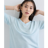 【洗える／毛玉になりにくい】エクストラファインウール Vネックニット