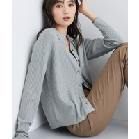 【トレンド】衿付きワイドリブニット