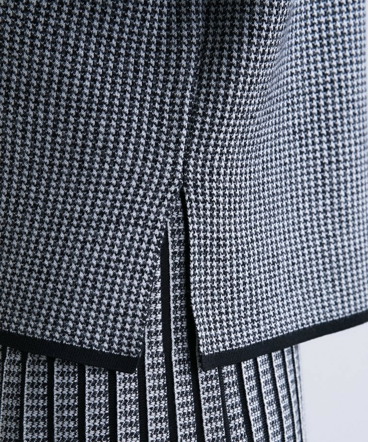 【洗える/SETUP可能】ジャカードボートネックニット20