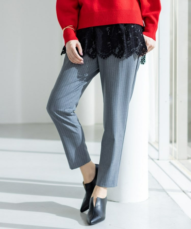 【洗える/裏起毛】ストレッチウォームパンツ1