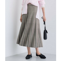 【洗える／SETUP可能】ジャカードニット プリーツスカート