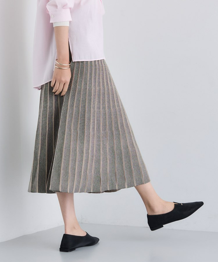 【洗える/SETUP可能】ジャカードニット プリーツスカート11