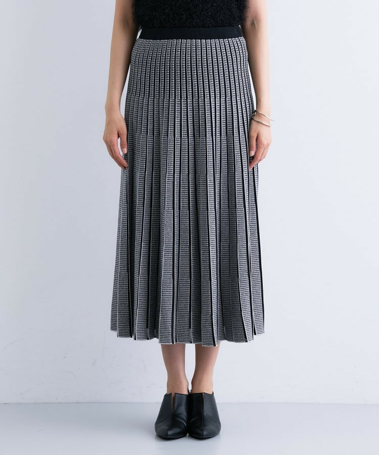 【洗える/SETUP可能】ジャカードニット プリーツスカート15