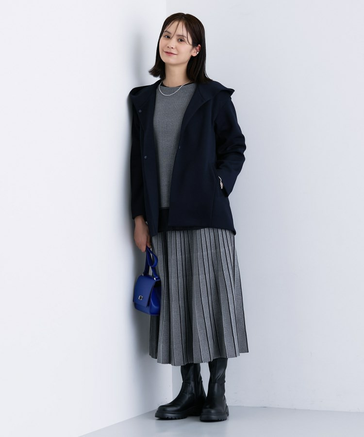 【洗える/SETUP可能】ジャカードニット プリーツスカート5