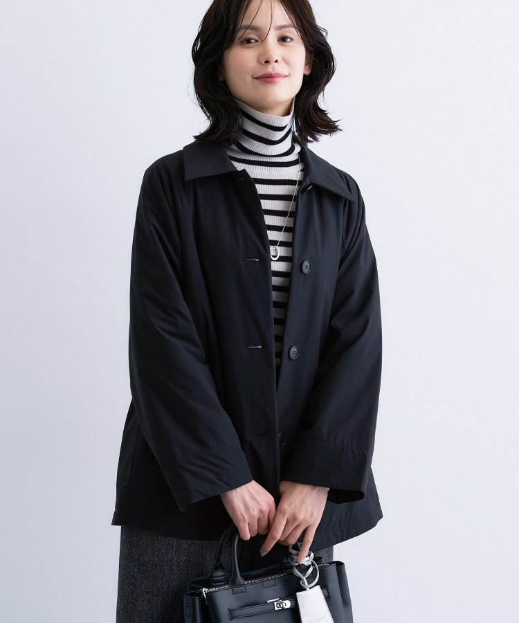 【超軽量/蓄熱】ライトパフ ステンカラーコート23