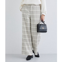 【褒められパンツ／ウール混】ウォームウール ワイドパンツ