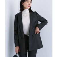 【日本製／スーツ】シルクウール混 ダブルジャケット