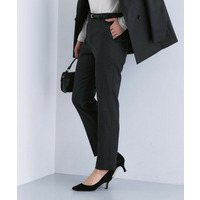 【日本製／スーツ／通勤】シルクウールストレッチ テーパードパンツ