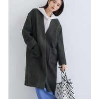 【軽量／ウール混】ライトフォルム ロングコート