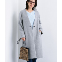 ◆【軽量／ウール混】ライトフォルム ロングコート
