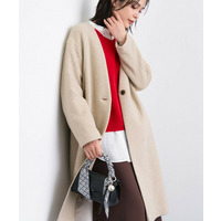 【軽量／ウール混】ライトフォルム ロングコート