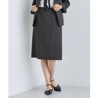 【洗える／通勤／スーツ】メランジストレッチ タイトスカート