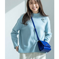 【冬ニット人気NO．1！／カシミヤ混】ミドルゲージハイネックニット