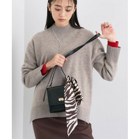 【冬ニット人気NO．1！／カシミヤ混】ミドルゲージハイネックニット