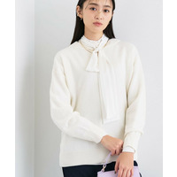 【洗える／カシミヤ混】ボトルネック ドルマンスリーブニット