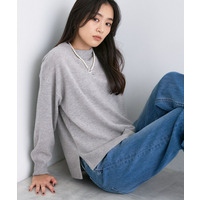 【洗える／カシミヤ混】ボトルネック ドルマンスリーブニット