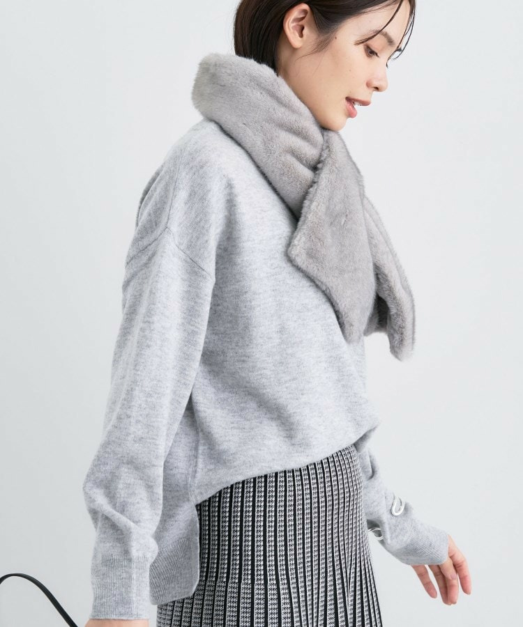 【洗える/カシミヤ混】ボトルネック ドルマンスリーブニット8