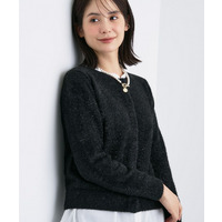 【洗える】ラメニットカーディガン