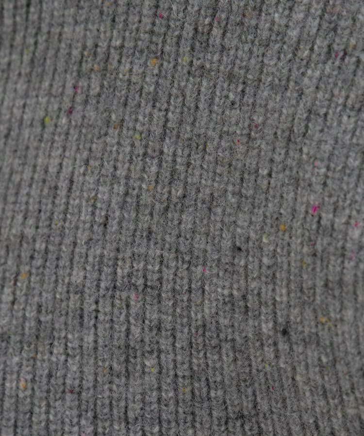 【洗える】カラーネップ ダブルジップカーディガン10