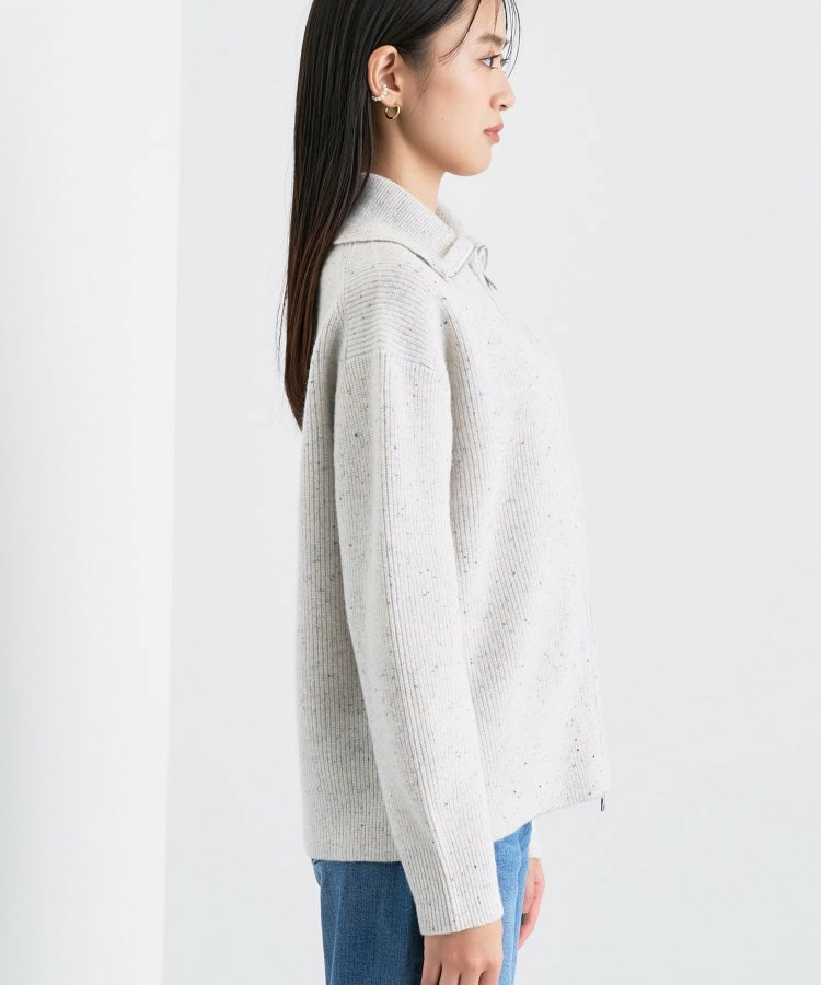 【洗える】カラーネップ ダブルジップカーディガン16