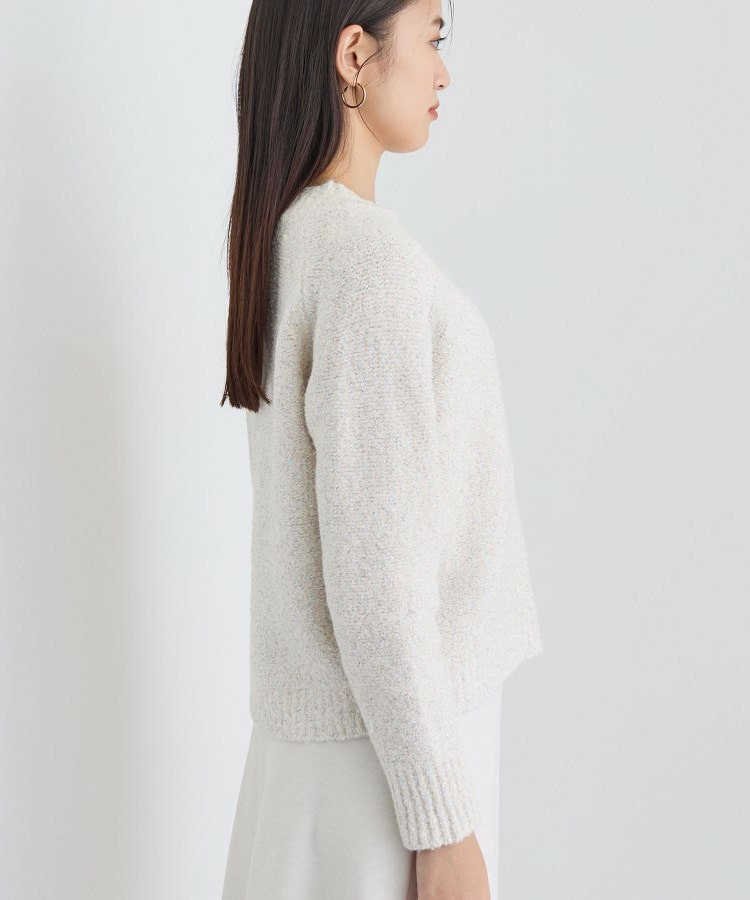 【洗える/ラメ/意匠感】ミックスブークレニット12