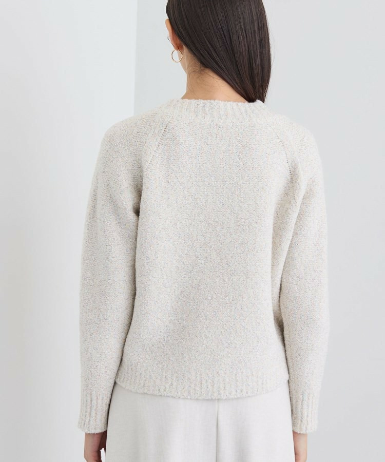 【洗える/ラメ/意匠感】ミックスブークレニット13