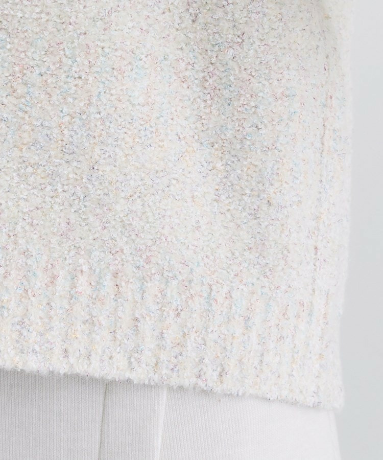 【洗える/ラメ/意匠感】ミックスブークレニット16