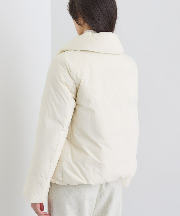 【撥水/洗える/デザイン衿】ステッチレス ショートダウンコート16