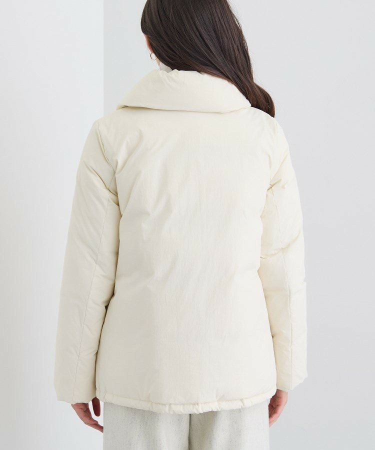 【撥水/洗える/デザイン衿】ステッチレス ショートダウンコート18