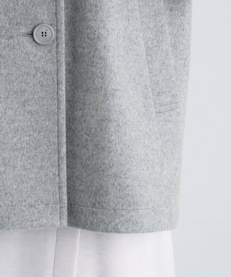 【軽やか/ゆったり】ウール混ショートトレンチコート18